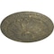 Ekena Millwork Alexa Ceiling Medallion (Fits Canopies up to 3"), Hand-Painted Witch Hazel Crackle, 15"OD x 1 3/4"P CM14AXWHC - alternate 3